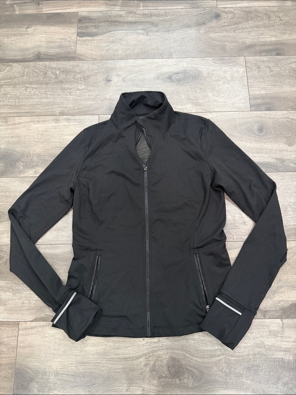 Women’s Black Utility Zip Jacket — Streamlined Active Layer